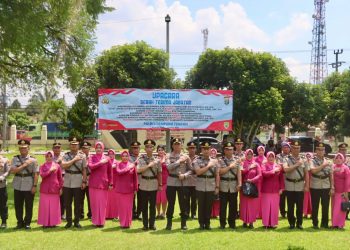 Polres Lampung Tengah Gelar Sertijab Wakapolres, Kasat Lantas, Kasiwas, Kasi Humas, Dua Kapolsek, serta Lantik Kasipropam dan Kasikum