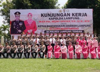 Polres Lampung Tengah Terima Kunjungan Kerja Kapolda Lampung
