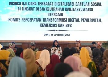 Banyuwangi Jadi Lokasi Pertama Pilot Project Digitalisasi Bansos
