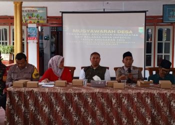 Musyawarah Desa Perubahan APBDes Tahun 2025 Bertempat di Pendopo Desa Banjarejo