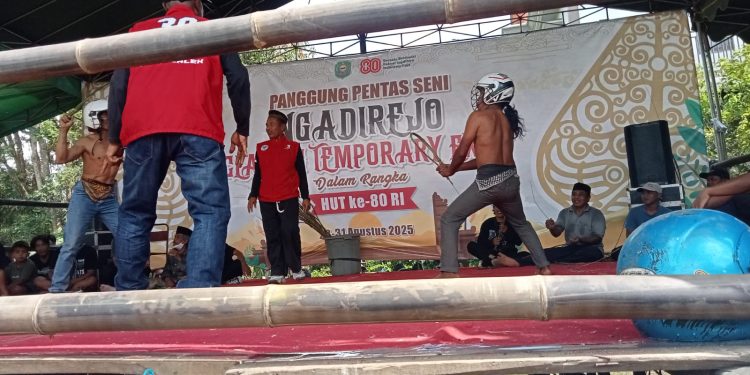Panggung Pentas Seni Tiban Desa Ngadirejo Dalam Rangka HUT RI Ke 80.