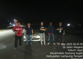 Cegah Kejahatan Jalanan, Unit Reskrim Polsek Terbanggi Besar,Polres Lampung Tengah Intensifkan Patroli di Titik Rawan
