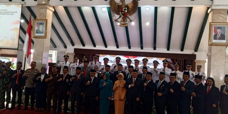 Pelantikan Dan Sumpah Jabatan Pimpinan Tinggi Pratama Dan Jabatan Administrator Di Lingkungan Pemerintahan Kabupaten Malang