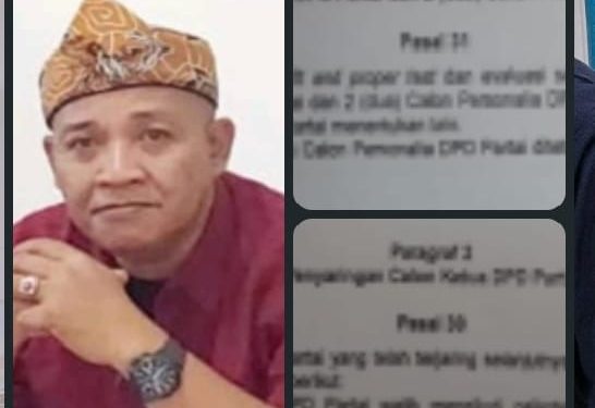 UNDANGAN DPP atau PERATURAN PARTAI ,Pasal 30 dan Pasal 31.