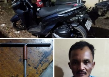 Polsek Gunung Sugih Amankan Pelaku Curanmor dari Amuk Massa