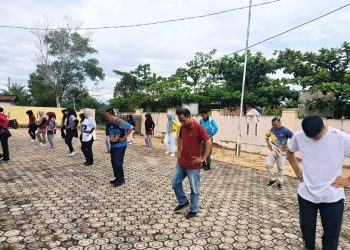 Camat Hepi Haryanto Ajak PKK Kampung Bandar Dalam Rutin Senam Pagi Jaga Imun Tubuh