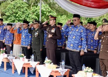 Kapolres Lampung Tengah Ikuti Upacara Sumpah Pemuda ke-97, Kobarkan Semangat Persatuan dan Kebangsaan