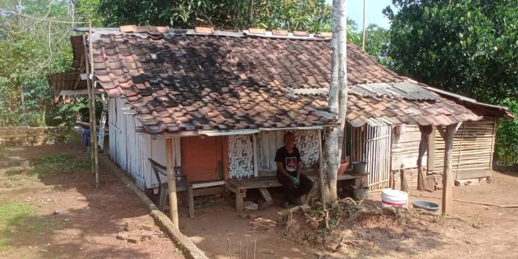 Miris! Janda Bersama Dua Anak Yatim Tinggal di Rumah Tak Layak Huni