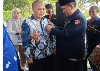 Hepi Haryanto Dianugerahi Satya Lencana Dharma Aditya Karya Mahatva Yodha Bulan Bakti Katar ke-65 Provinsi Lampung