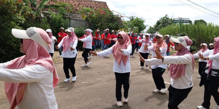Acara Senam Kreasi se-Kecamatan Pagak di Pandanrejo Semakin Meriah, Kehadiran Camat dan Hj. Sumai Jadi Sorotan