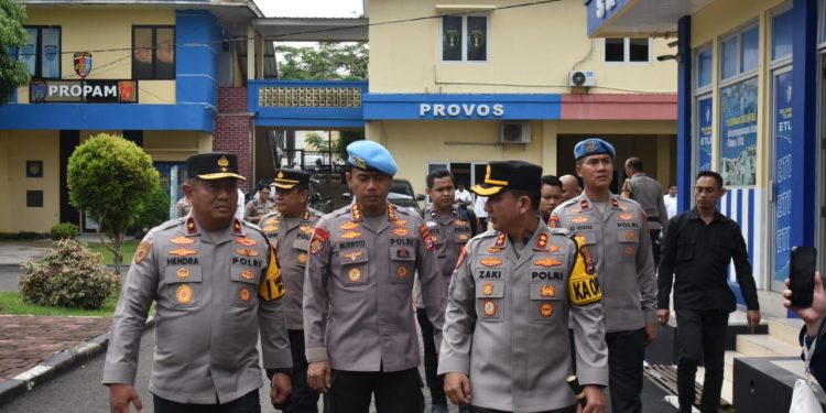 Kapolres Lebak Sambut Kunker Wakapolda Banten di Mapolres Lebak