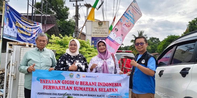 Ratusan Pohon Buah Ditanam di Muara Enim, YGBI Ajak Warga Jaga Lingkungan