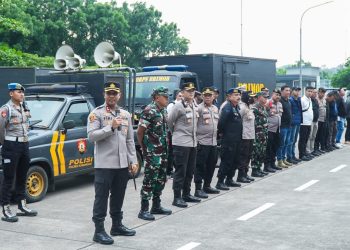 Polres Karawang Kawal Ketat Aksi Unjuk Rasa Ormas di Kawasan Industri KIIC