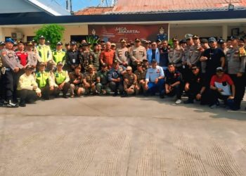 Kapolsek Cikarang Utara Gelar Apel Bersama Ormas se-Kecamatan Cikarang Utara