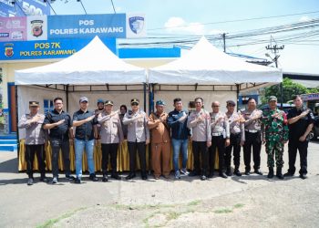 Polres Karawang Cek Kesiapan Pospam dan Posyan Jelang Nataru 2025–2026