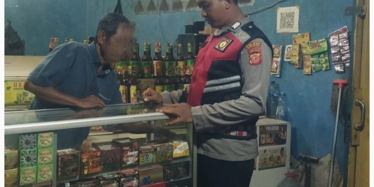 Cegah Peredaran Miras, Polisi di Pangkalan Laksanakan Operasi Cipkon Pekat
