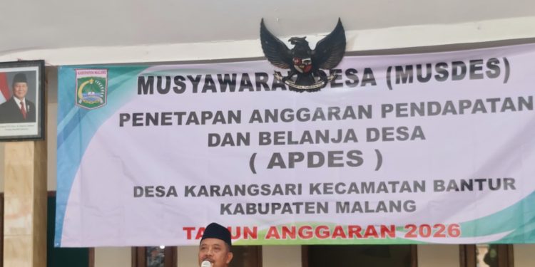 Musdes Desa Karangsari Tetapkan APBDes Tahun Anggaran 2026
