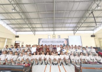 Tanamkan Nilai Kebangsaan Sejak Dini, Sosialisasi 4 Pilar MPR RI Digelar di Aula SMK Penerbangan Dharma Wirawan Juanda