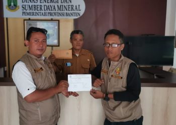 FORWATU BANTEN LAPORKAN STOCKPILE BATUBARA PAMUBULAN KE ESDM & POL PP BANTEN-