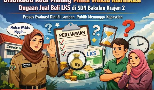 Disdikbud Kota Malang Minta Waktu Klarifikasi Dugaan Jual Beli LKS di SDN Bakalan Krajen 2