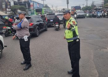 Gaungkan Keselamatan Berlalu Lintas,Satlantas Polres Karawang Konsisten Laksanakan Gatur Lalin