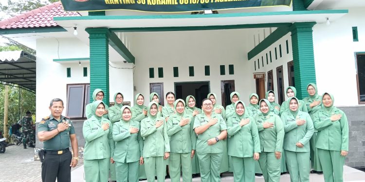 Kunker Ketua Persit Kartika Chandra Kirana Cabang XXXII Kodim 0818 Malang – Batu Dan Jajaran Di Kantor Ranting XXXVI Koramil 0818/35 Pagelaran