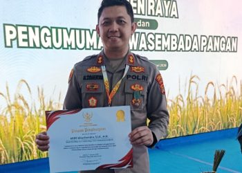 Dukung Ketahanan Pangan, Kapolres Lampung Tengah Raih Penghargaan Presiden RI