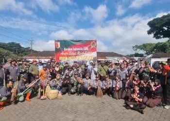 Kodim 0833 Kota Malang Gelar Kerja Bakti Gerakan Indonesia Asri di Pasar Blimbing