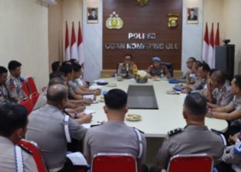 Perkuat Integritas Internal, Waka Polres OKU Beri Arahan Tegas kepada Personel Sipropam