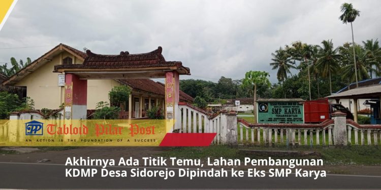 Akhirnya Ada Titik Temu Lahan Untuk Pembangunan KDMP Desa Sidorejo Di Lahan Bekas SMP Karya.