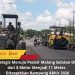 Proyek Jalan Nasional Gondanglegi–Balekambang Dikebut, Alat Berat Ratakan Badan Jalan Jelang Arus Mudik