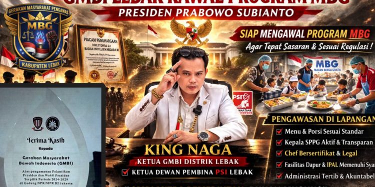 King Naga Tegaskan Komitmen GMBI Lebak Kawal Program MBG Presiden Prabowo