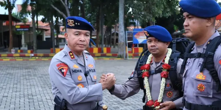 Kapolda Banten Sambut Kepulangan 100 Personel Satbrimob Usai Tugas Kemanusiaan Operasi Aman Nusa II