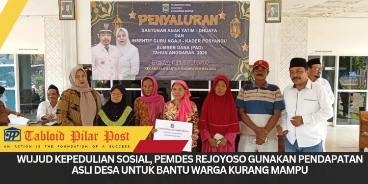 Pemdes Rejoyoso Salurkan Santunan Dhuafa dari PAD 2026, Wujud Kepedulian Sosial Desa