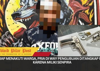 Kerap Menakuti Warga, Pria di Way Pengubuan Ditangkap Polisi Karena Miliki Senpira