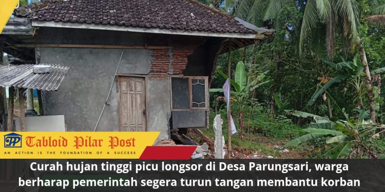 Rumah Warga di Wanasalam Nyaris Ambruk Diterjang Longsor, Keluarga H. Ono Terpaksa Mengungsi