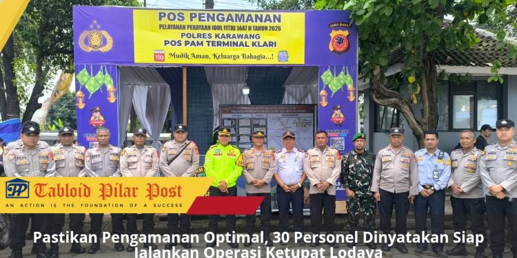 Kapolres Karawang Cek Kesiapan Personel di Pos Pam Terminal Klari Jelang Arus Mudik Lebaran 2026