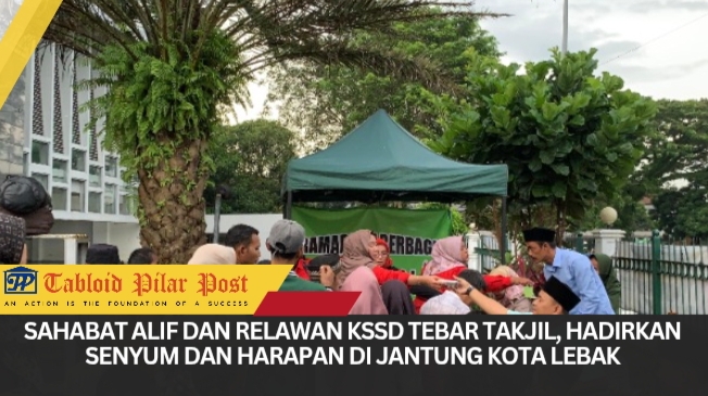 Ramadhan Berbagi di Masjid Agung Rangkasbitung, Ratusan Warga Rasakan Hangatnya Kepedulian