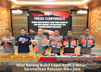 71 Kg Sabu Berhasil Diungkap Ditresnarkoba Polda Banten