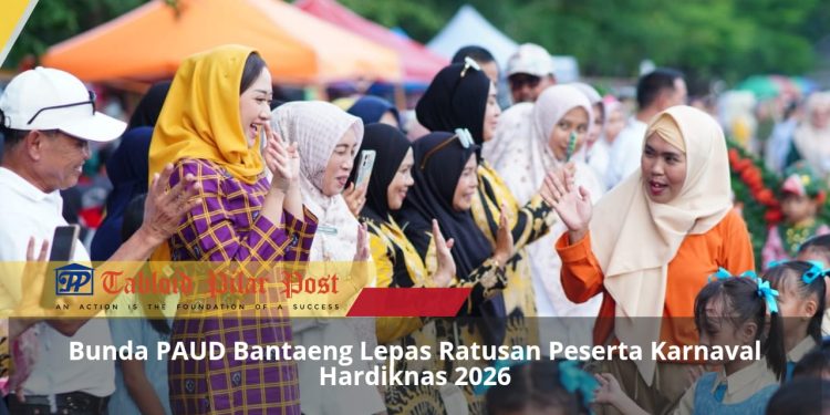 Bunda PAUD Bantaeng Lepas Ratusan Peserta Karnaval Hardiknas 2026