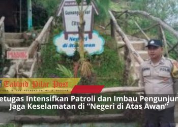Bhabinkamtibmas Polsek Cibeber Bersama Pokdarwis Amankan Wisata Gunung Luhur
