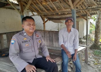 Babhinkamtibmas Polsek Sajira Polres Lebak Sambangi Warganya untuk menjalin silaturahmi