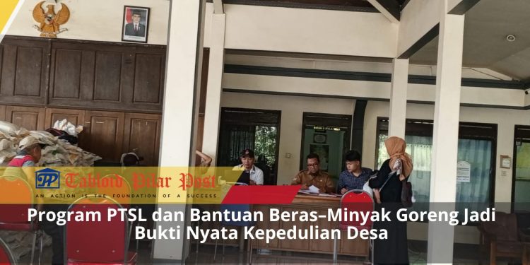 Gedangan Bergerak: Pemdes Gedangan Wujudkan Kepastian Hukum Tanah dan Salurkan Bantuan Pangan