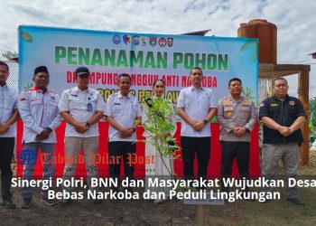 Kapolres Pelalawan Perkuat Kampung Tangguh Narkoba di Desa Makmur, Tanam Pohon sebagai Simbol Perlawanan terhadap Narkoba