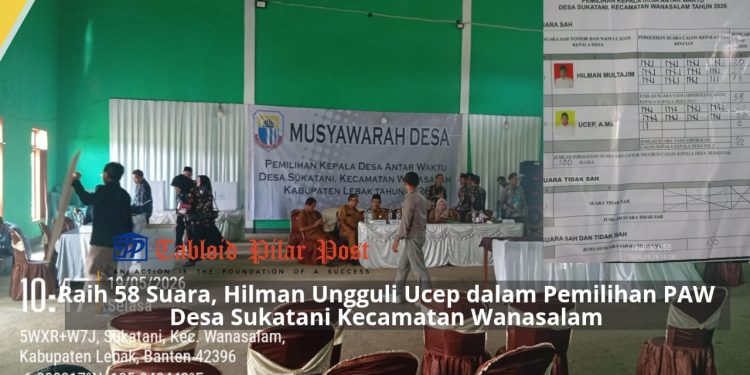 Pilkades PAW Desa Sukatani Berjalan Kondusif, Hilman Multajim Resmi Terpilih Jadi Kepala Desa