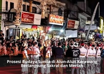 Warga Karawang Antusias Hadiri Kirab Mahkota Binokasih