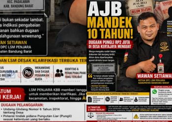 Ketua DPC LSM penjara KBB Angkat Bicara,AJB Mandek 10 Tahun, Dugaan Pungli  di Desa Kertajaya Menguat