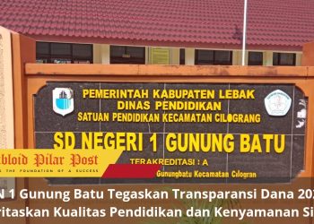 SDN 1 Gunung Batu Tegaskan Transparansi Dana 2025, Prioritaskan Kualitas Pendidikan dan Kenyamanan Siswa