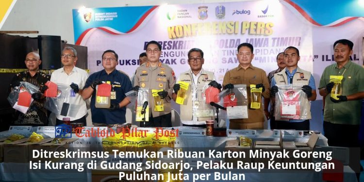Polda Jatim Bongkar Lagi Kasus MinyaKita Tak Sesuai Takaran, Satu Tersangka Baru Ditangkap