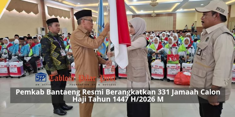 Pemkab Bantaeng Resmi Berangkatkan 331 Jamaah Calon Haji Tahun 1447 H/2026 M